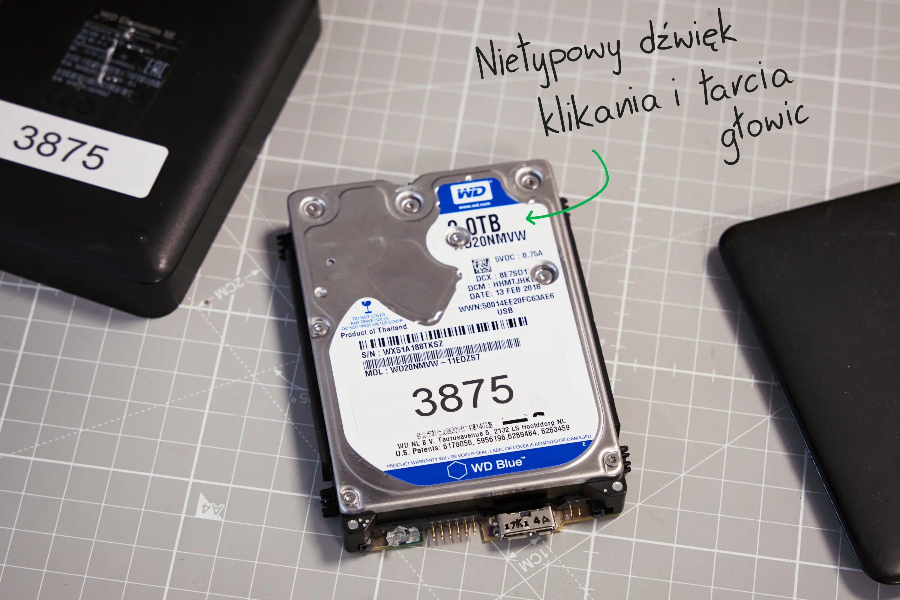Odzyskiwanie danych z dysku WD 2TB Elements